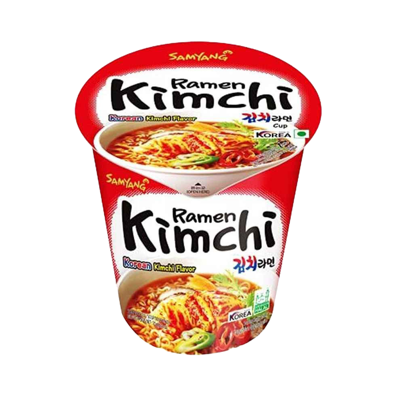 Korean Samyang Ramen Kimchi Cup with Korean Kimchi Cup Noodle Veg