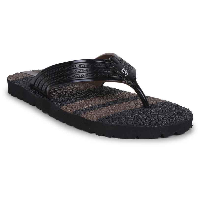 Action Slipper For Men | Gfl-3807 Black-Coffee - UK-6