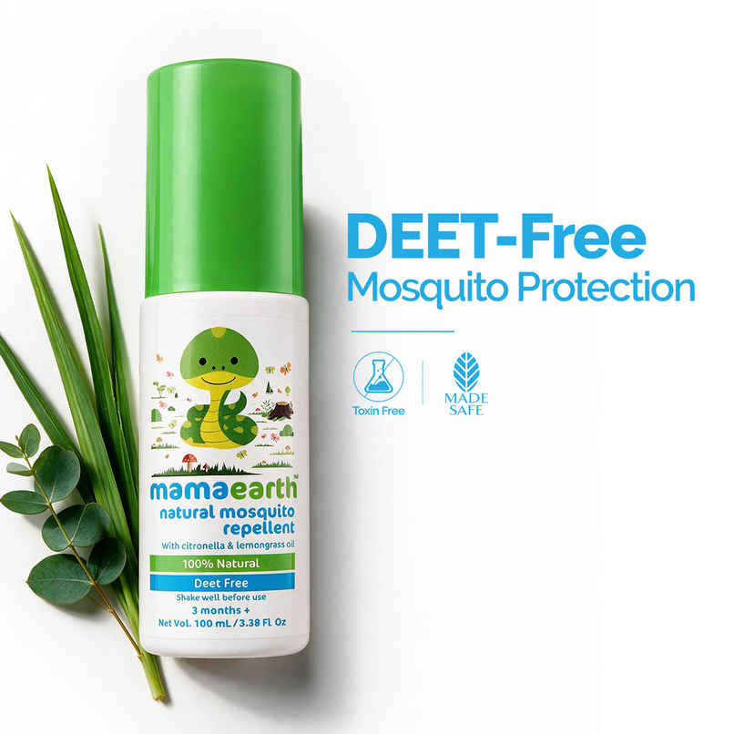 Mamaearth Natural Mosquito Repellent With Citronella & Lemongrass Oil