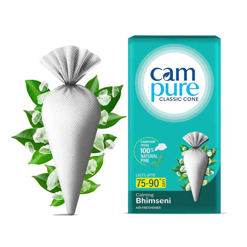 Campure Bhimseni Camphor Cone Air ,Car, Room Freshener Campure Bhimseni Camphor Cone Air ,Car, Room Freshener