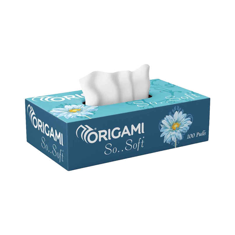 Origami 2Ply So Soft Facial Tissues Box | Assorted | 100 Pulls
