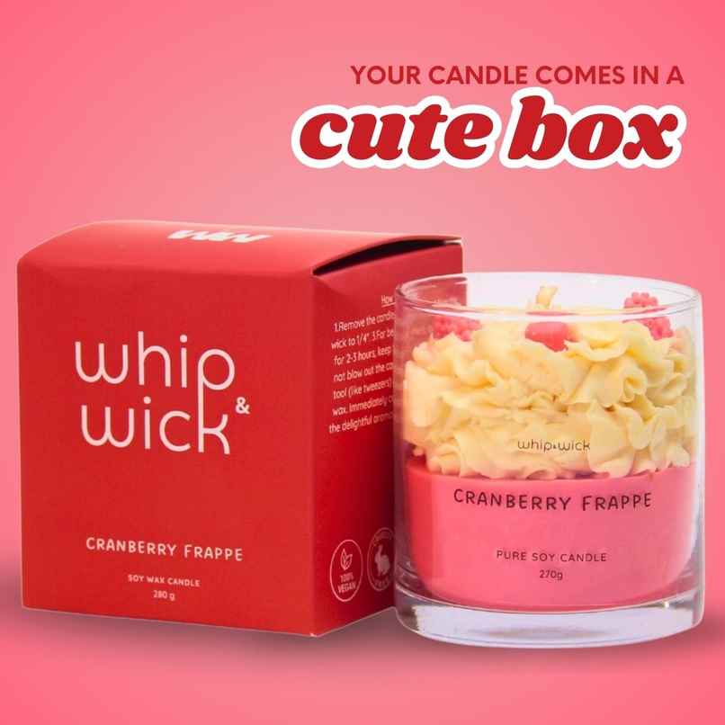 Whipand Wick Cranberry Frappe Scented Candle
