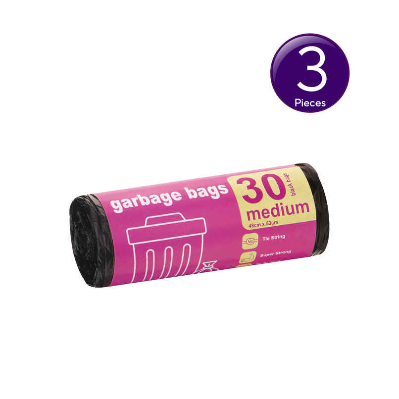 Smart One Garbage Bag Roll Black - Medium - 19 x 21 Inch Combo