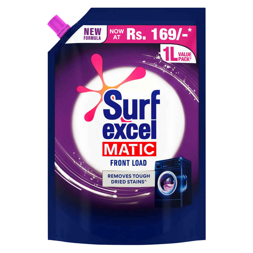 Surf Excel Matic Liquid Detergent | Faster Stain Removal | For Front Load Washing Machines Surf Excel Matic Liquid Detergent | Faster Stain Removal | For Front Load Washing Machines