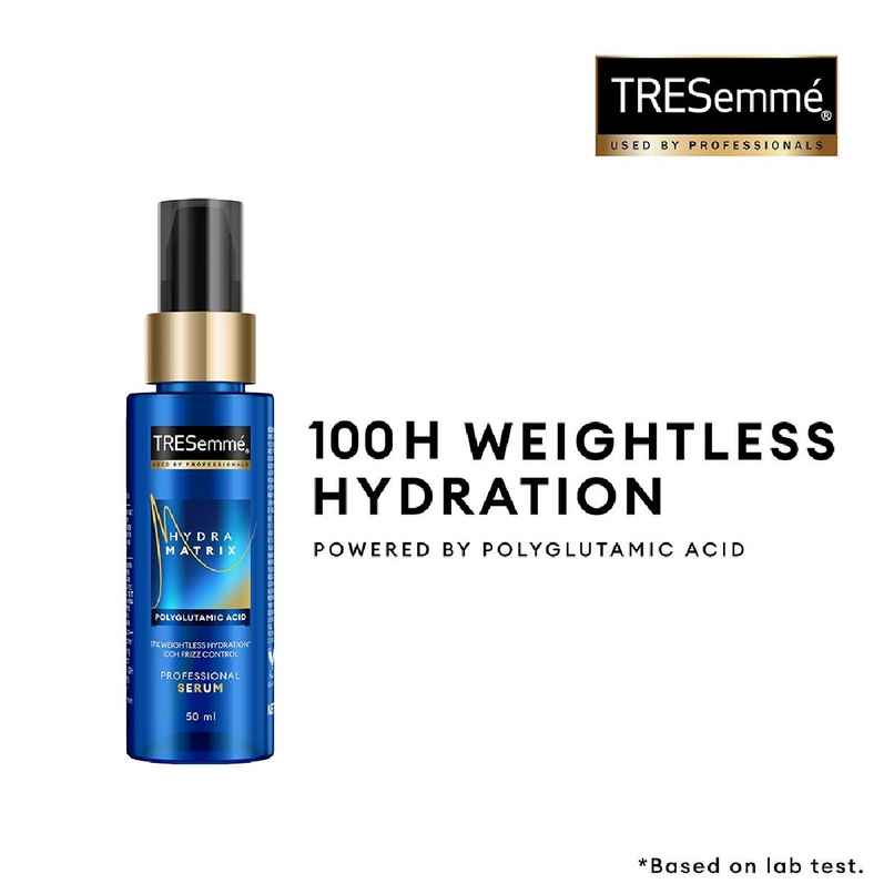 TRESemme Hydra Matrix Leave-in Conditioner Serum, 100H Hydration & Frizz Control for Dry Hair