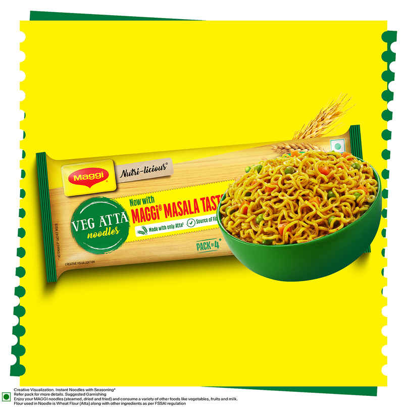 Maggi Veg Atta Noodles Made with Only Atta flour