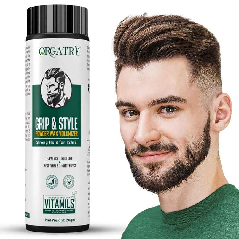 Orgatre Grip And Style Hair Volumizing Powder Wax | Strong Hold For 12 Hrs Hair Wax