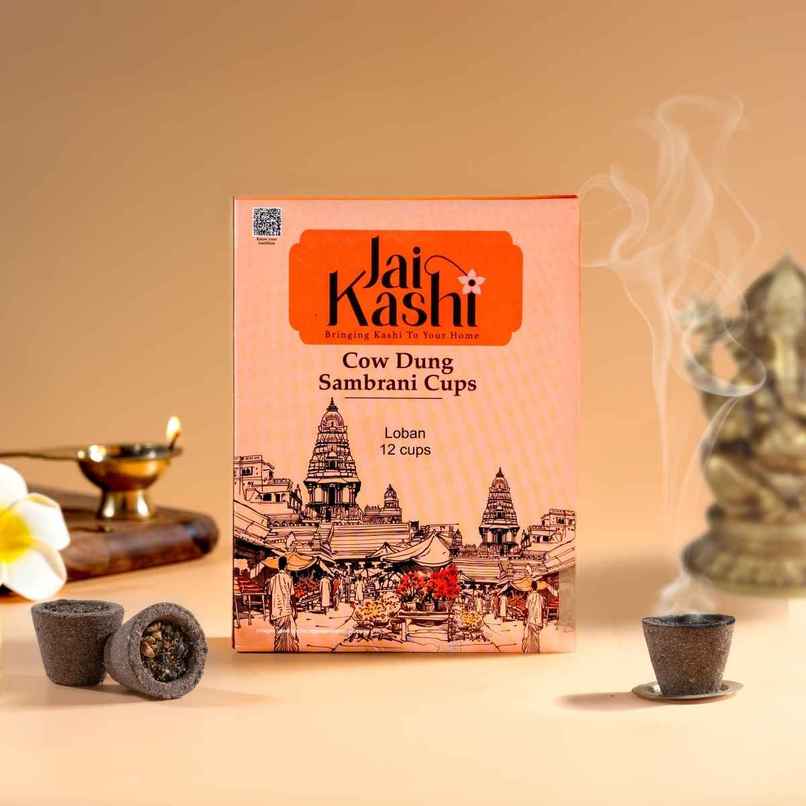 Jai Kashi Cow Dung Sambrani Dhoop Cones
