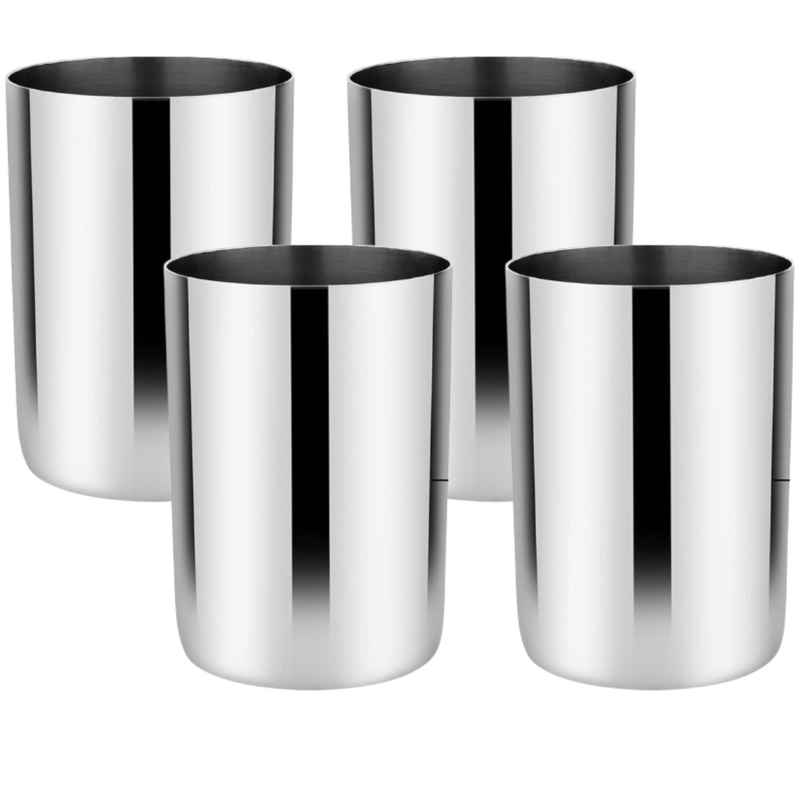 Limetro Steel 4 Pcs Amarpali Glasses Set | 300 ml | Steel