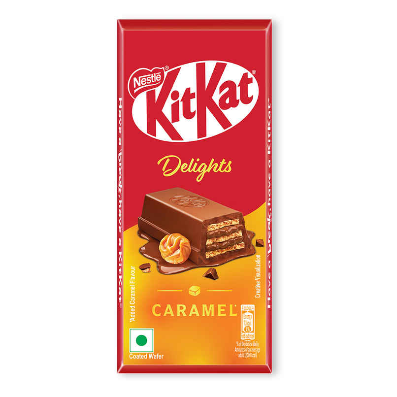 Nestle KitKat Delights Caramel Choco Coated Wafer Bar