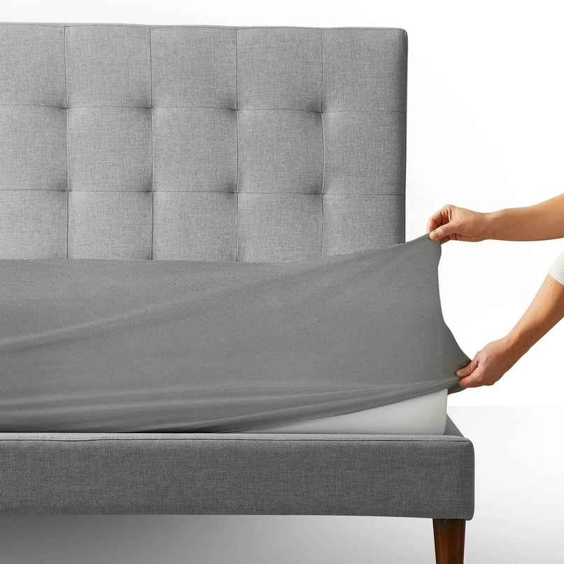 Story@Home Terry 100% Waterproof and Dustproof Single Size Mattress Protector Gray | 78 x 36 Inch