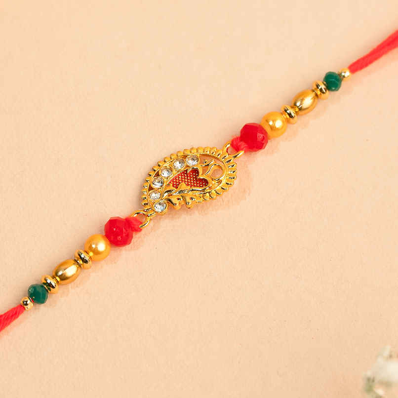 Rakhi for Brother | Om | Religious | Pack of 1 | Avyaan Rakhi Rakhi for Brother | Om | Religious | Pack of 1 | Avyaan Rakhi