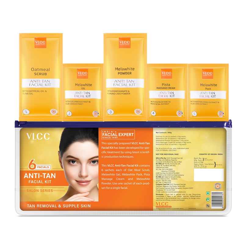 VLCC Salon Anti Tan Facial Kit ( 6 Facials ) VLCC Salon Anti Tan Facial Kit ( 6 Facials )