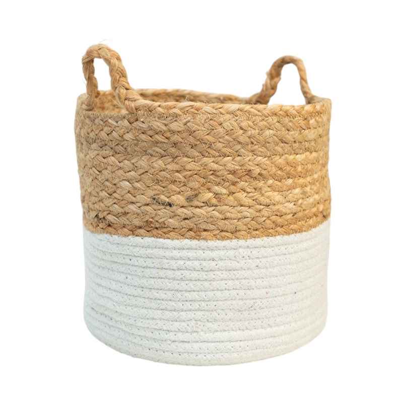 PrettyKrafts Jute Storage Basket | Organizer for Toys, Baby Clothes, Laundry & Planter - 8 x 8 Inch PrettyKrafts Jute Storage Basket | Organizer for Toys, Baby Clothes, Laundry & Planter - 8 x 8 Inch