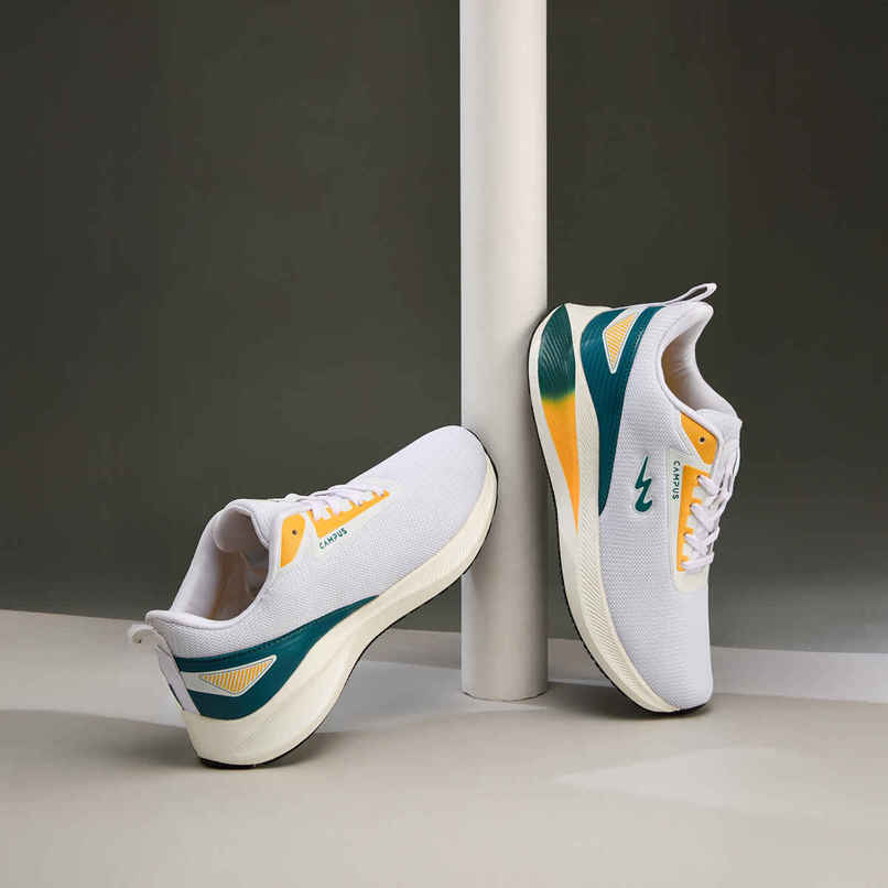 Campus Men's Camp Kripto Running Shoes | White | UK8
