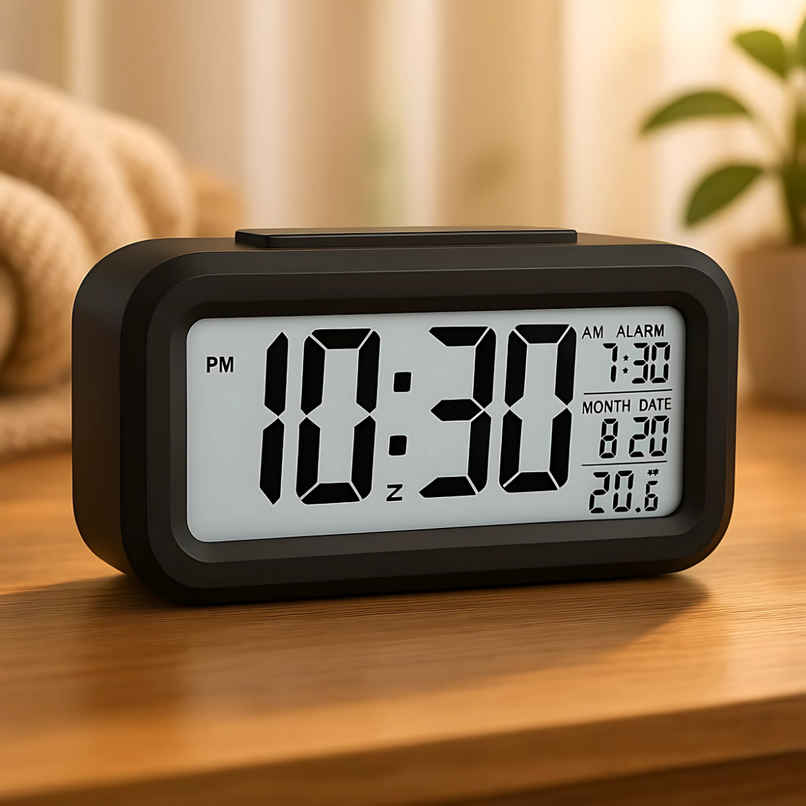 Zedak Digital Table Alarm Clock | Black Zedak Digital Table Alarm Clock | Black