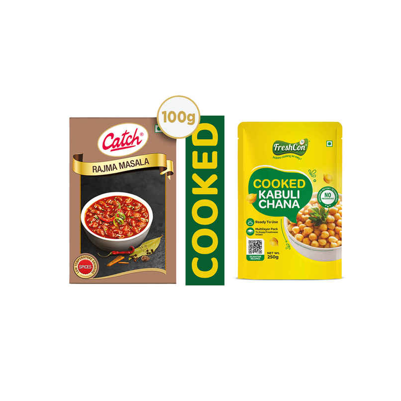 Catch Rajma Masala (100g) & Freshcon Cooked Rajma | Kidney Beans (250g) Combo Catch Rajma Masala (100g) & Freshcon Cooked Rajma | Kidney Beans (250g) Combo