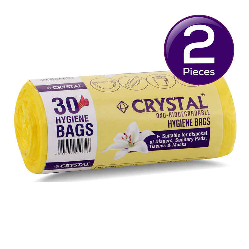 Crystal Hygiene Garbage Bag Yellow Combo Crystal Hygiene Garbage Bag Yellow Combo