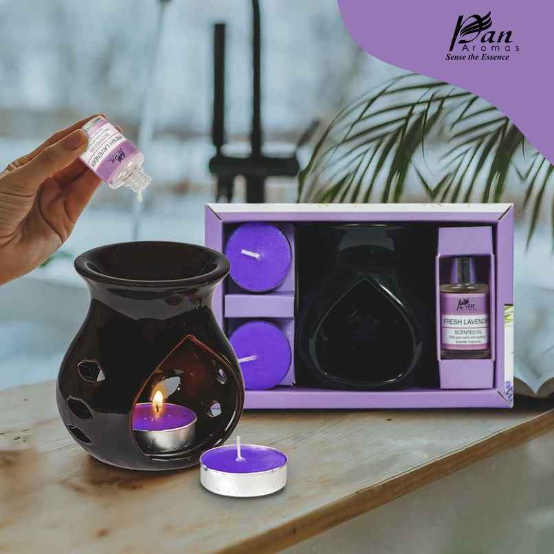 Pan Aromas Burner Gift | Fresh Lavender | Decorative & Pleasant