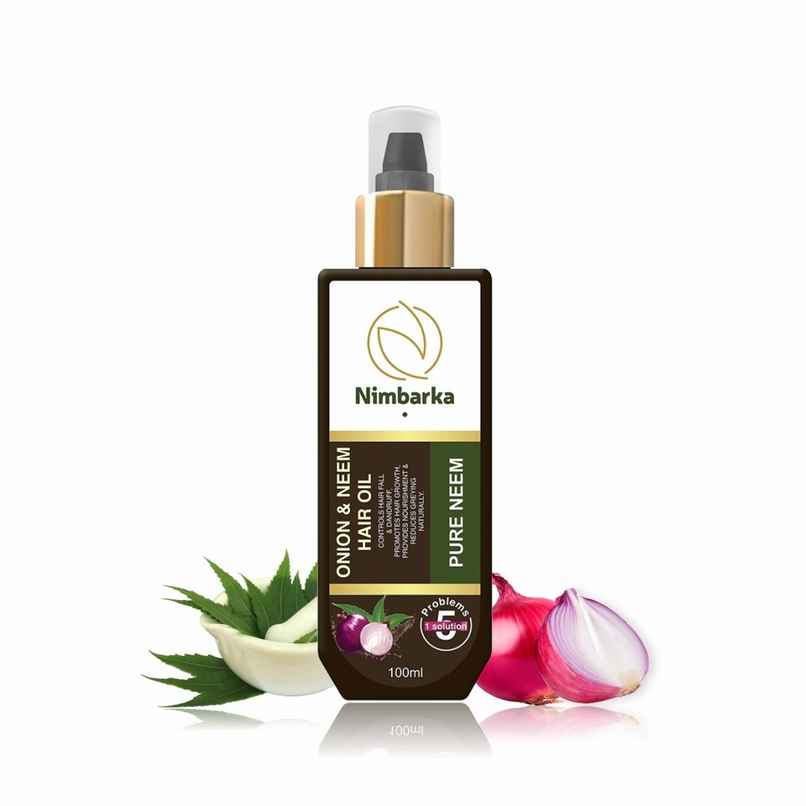Nimbarka Neem Onion And Hair Oil For Strong & Healthy Hair Suitable For All Hair Types Nimbarka Neem Onion And Hair Oil For Strong & Healthy Hair Suitable For All Hair Types