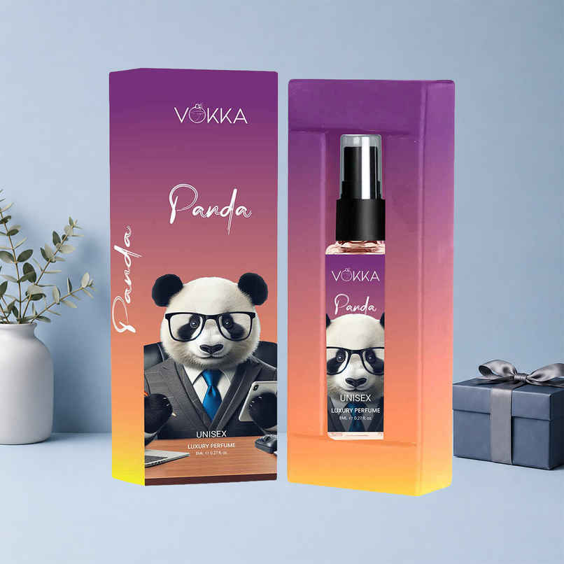 Vokka Pocket Perfume Panda Unisex Luxury Saffron Amber Leathery Vokka Pocket Perfume Panda Unisex Luxury Saffron Amber Leathery
