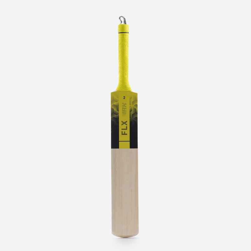 Decathlon | FLX Kids Cricket Bat For Tennis Ball Cricket - Yellow, Size 5