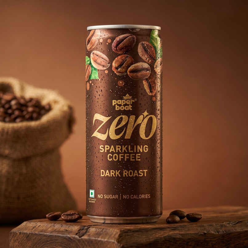 Paper Boat Zero Sugar Sparkling Coffee Dark Roast, Zero Calorie Caffeinated Drink CAN Paper Boat Zero Sugar Sparkling Coffee Dark Roast, Zero Calorie Caffeinated Drink CAN