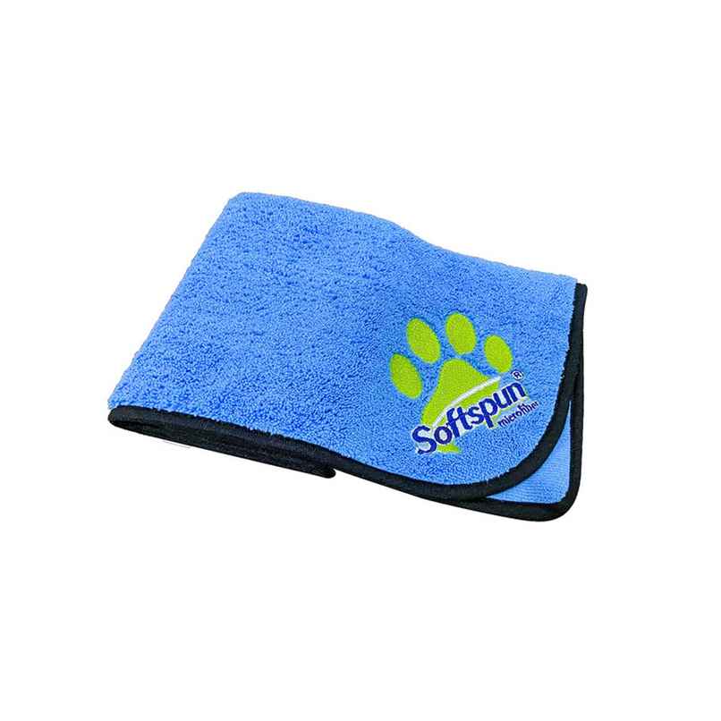 Softspun Microfiber Pet Towel (Small, 380 GSM, 40x60cm, 1pc, Sky Blue)