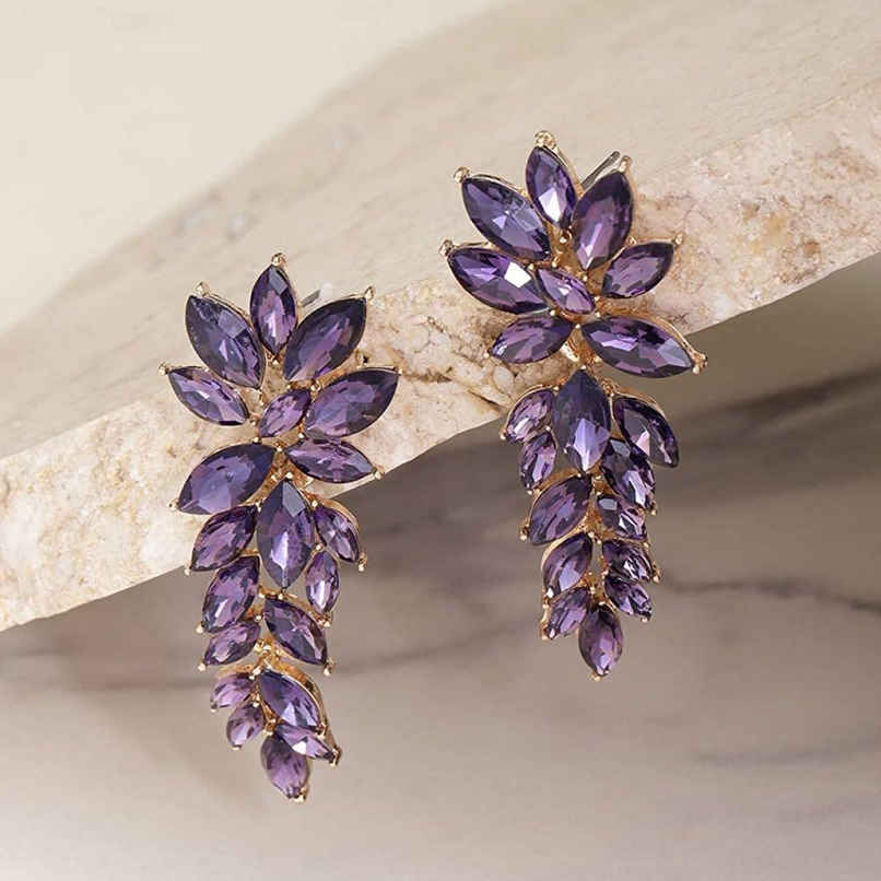 YouBella Jewellery Earings Crytal Dangler Earrings for Girls and Women YouBella Jewellery Earings Crytal Dangler Earrings for Girls and Women