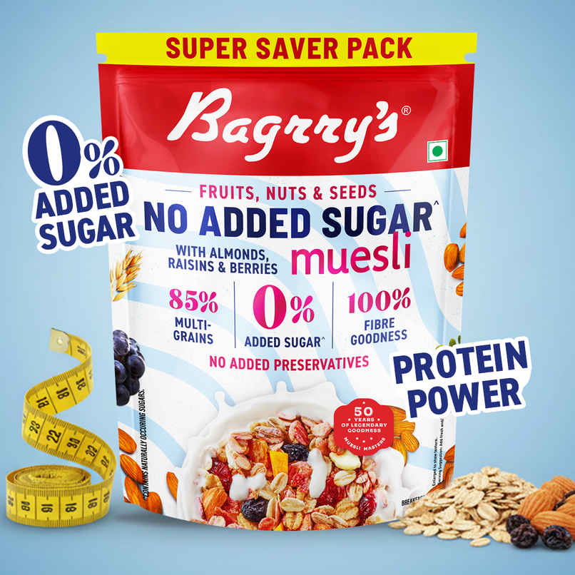 Bagrry'S No Added Sugar Muesli Fruits Nuts And Seeds Bagrry'S No Added Sugar Muesli Fruits Nuts And Seeds