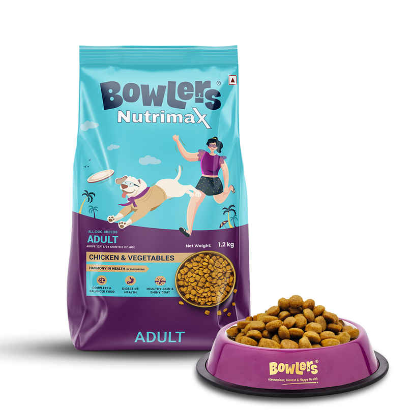 Bowlers Dry Dog food Nutrimax Chicken & Vegetables | Adult Bowlers Dry Dog food Nutrimax Chicken & Vegetables | Adult
