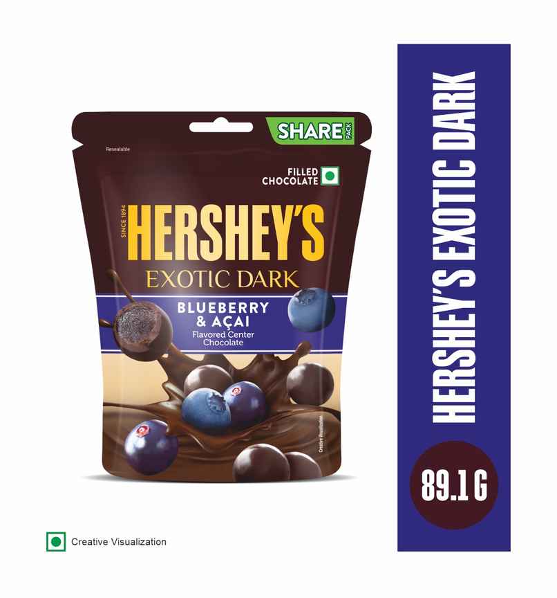 Hershey's Exotic Dark Blueberry And Acai | Chocolate Share Bag Hershey's Exotic Dark Blueberry And Acai | Chocolate Share Bag
