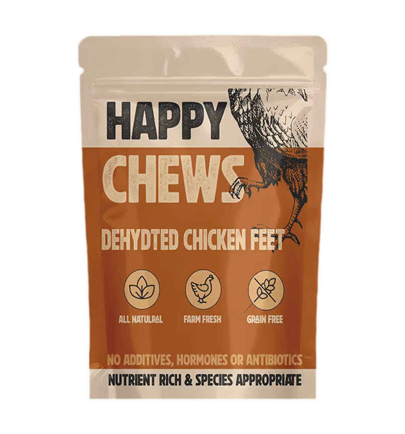 Nootie Dehydrated Chicken Feet Dog Treat | Crunchy Natural Dental Chews