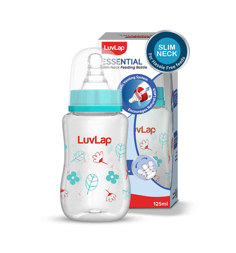 Luvlap Essential Slim Neck Feeding Bottle Luvlap Essential Slim Neck Feeding Bottle