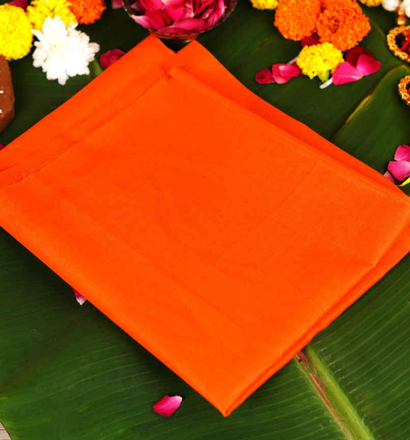 Orange Pooja Vastra | 1 m | ServDharm Orange Pooja Vastra | 1 m | ServDharm