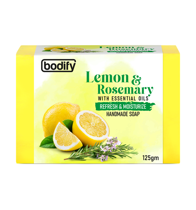 Bodify Lemon & Rosemary Handmade Soap Bodify Lemon & Rosemary Handmade Soap