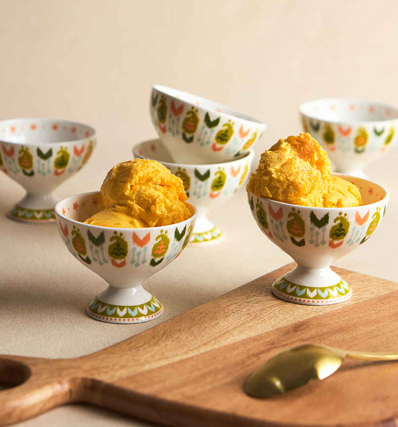 Chumbak Ice Cream Ceramic Bowl Gift Set | Multicolour - 160 ml Chumbak Ice Cream Ceramic Bowl Gift Set | Multicolour - 160 ml