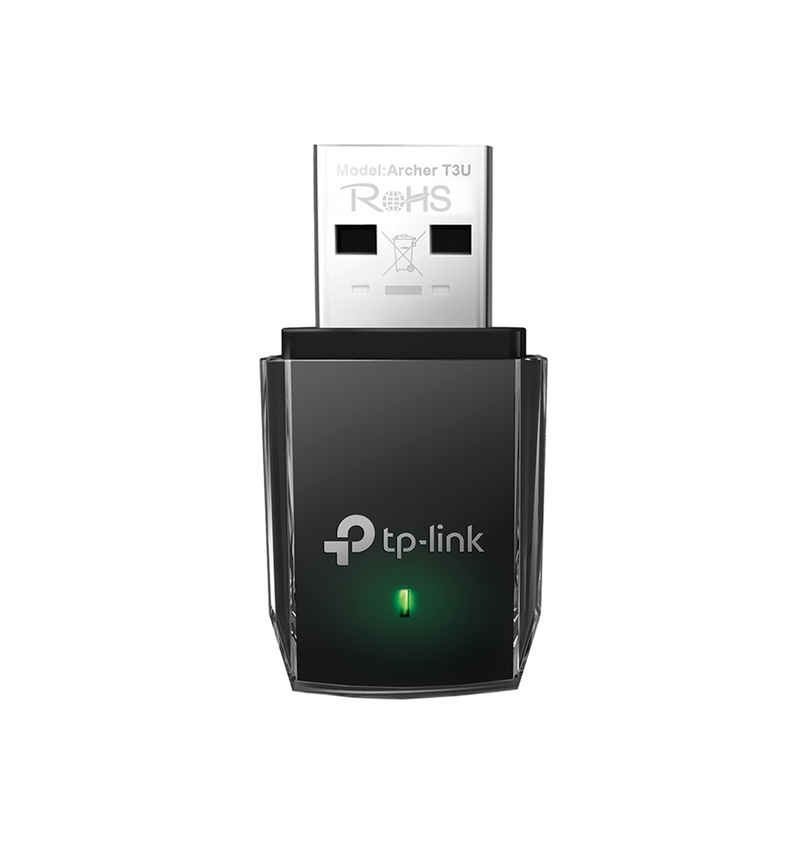 Tp-Link Archer T3U Ac1300 Mini Wireless MU | Mimo 3.0 Port Dual Band USB Adapter - Black