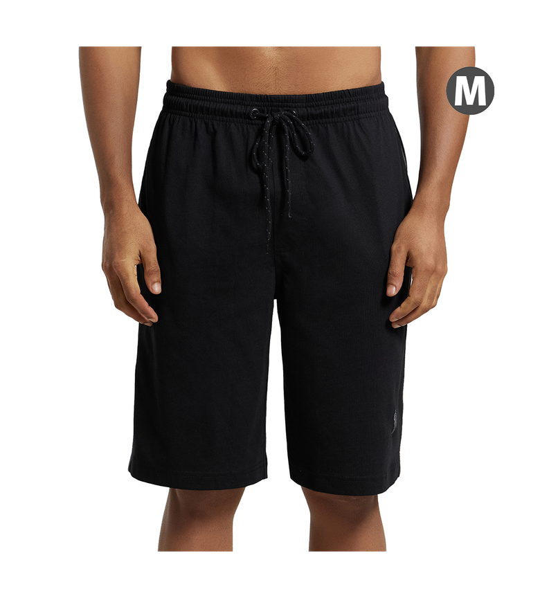 Jockey 9426 Men's Super Combed Cotton Rich Regular Fit Solid Shorts|Pockets | Black-M Jockey 9426 Men's Super Combed Cotton Rich Regular Fit Solid Shorts|Pockets | Black-M