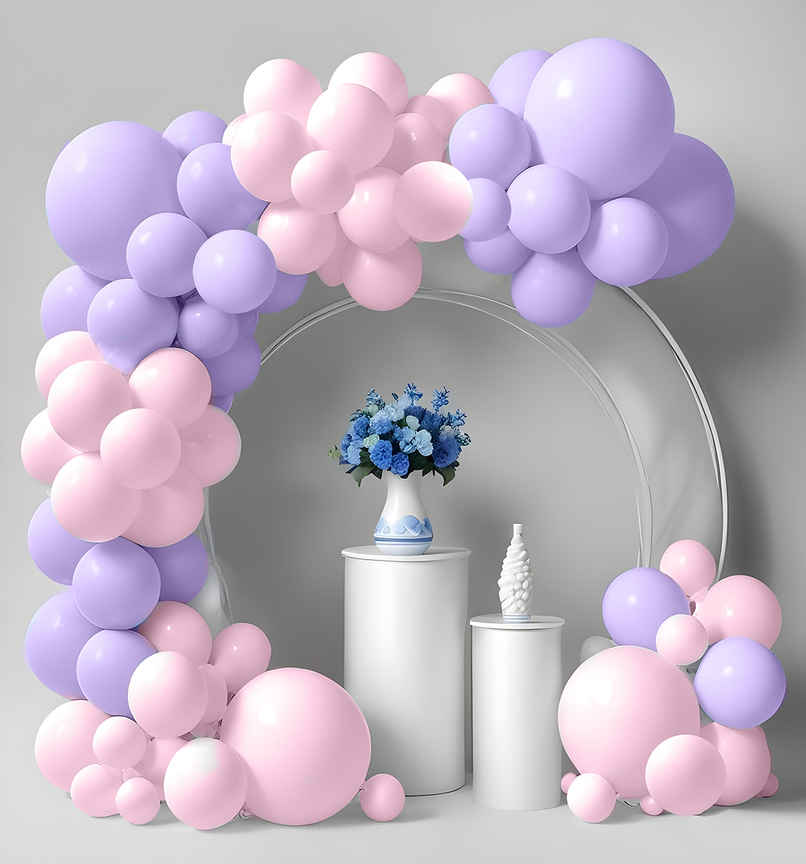 Pastel Balloons for Birthday, Engagement, Wedding | Pink and Purple | Party Propz