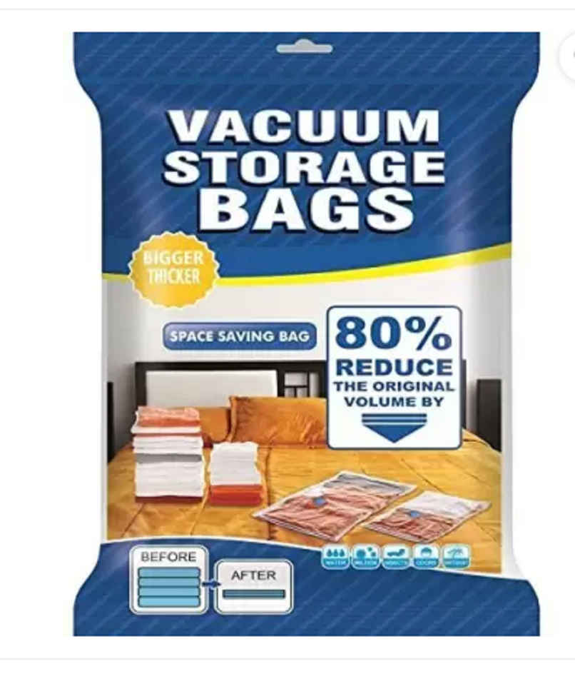 Soham Housewares Vacuum Storage Bags (3 Sizes +Hand Pump)