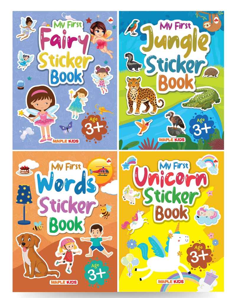 Sticker Books Fairy | Jungle | Words | Unicorn