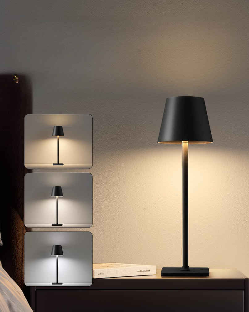 Hashwow Wireless Led Desk Lamp Usb Charging, Touch Control, Ambient Light For Study & Office