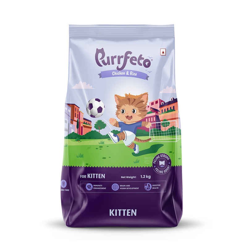 Purrfeto Dry Cat FOOD Chicken And Rice | Kitten FOOD