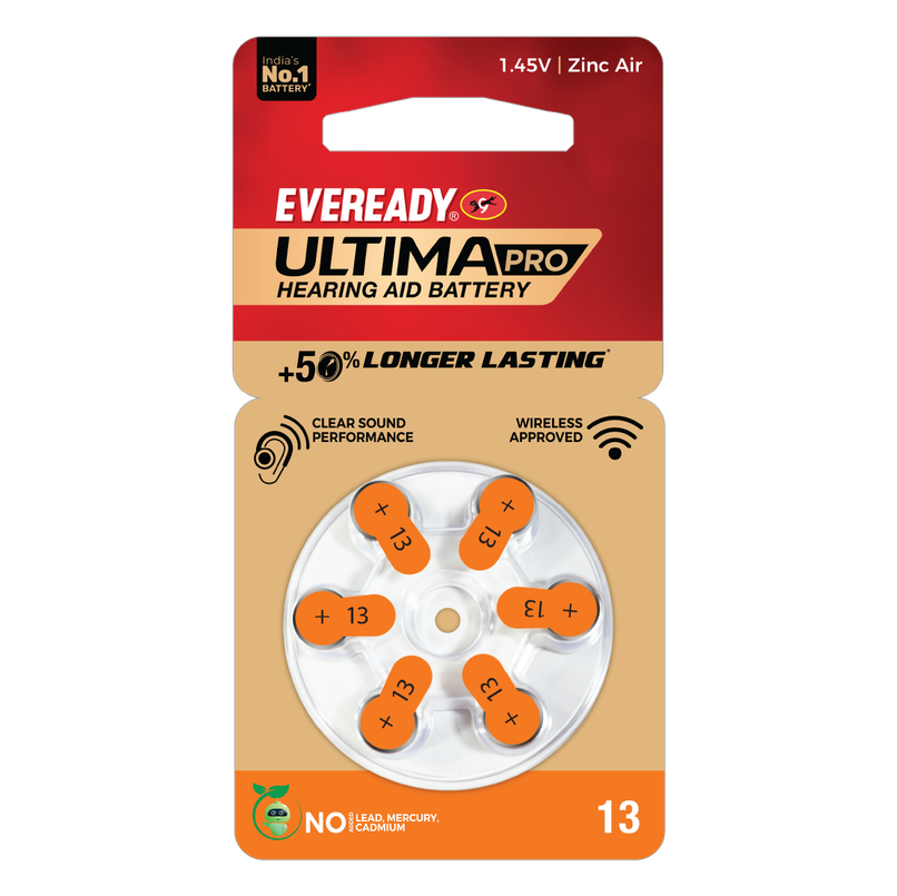 Eveready Ultima Pro Hearing Aid Batteries | Size 13 Eveready Ultima Pro Hearing Aid Batteries | Size 13