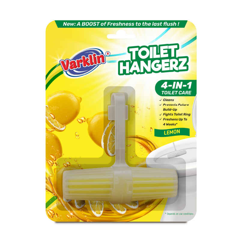 Varklin Lemon Toilet Rim Hangerz Toilet Cleaner Rim Block