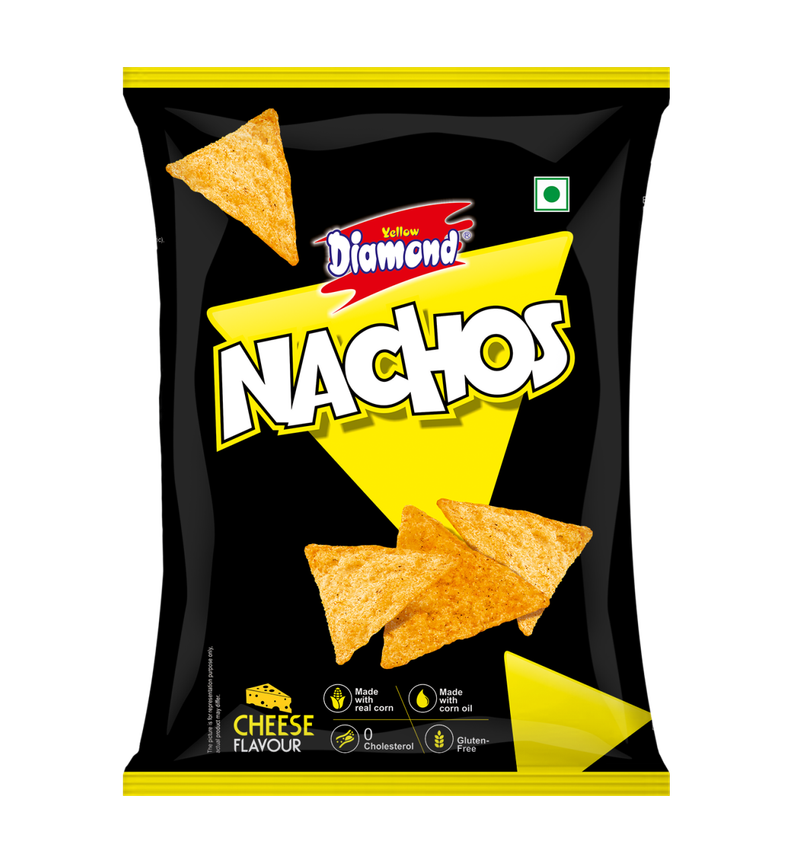 Yellow Diamond Nachos | Cheese | No Palm Oil