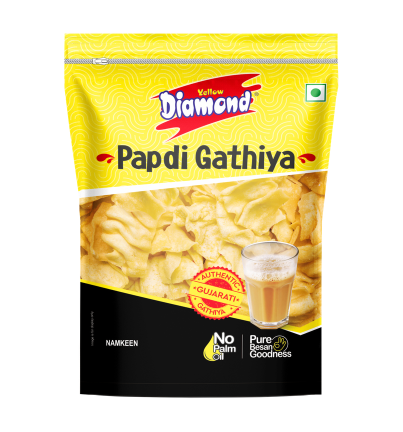 Yellow Diamond Papdi Gathiya (No Palm Oil)