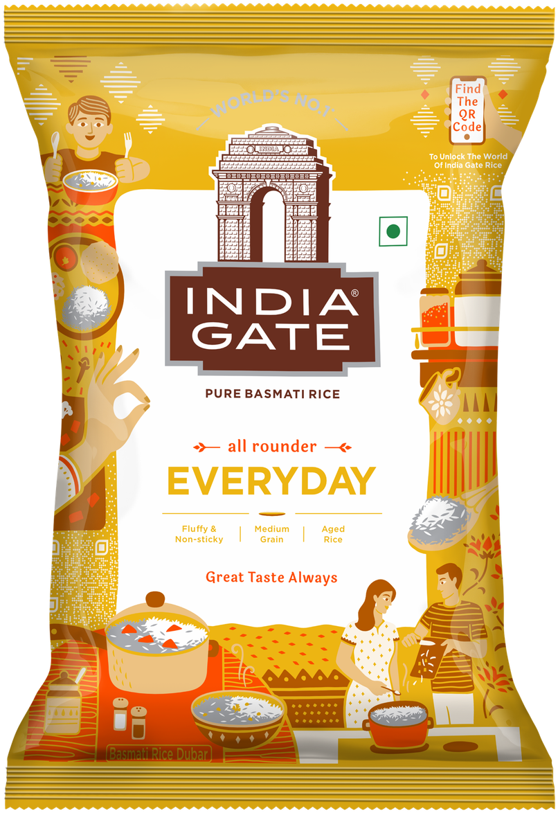India Gate Everyday Basmati Rice | Medium Grain India Gate Everyday Basmati Rice | Medium Grain