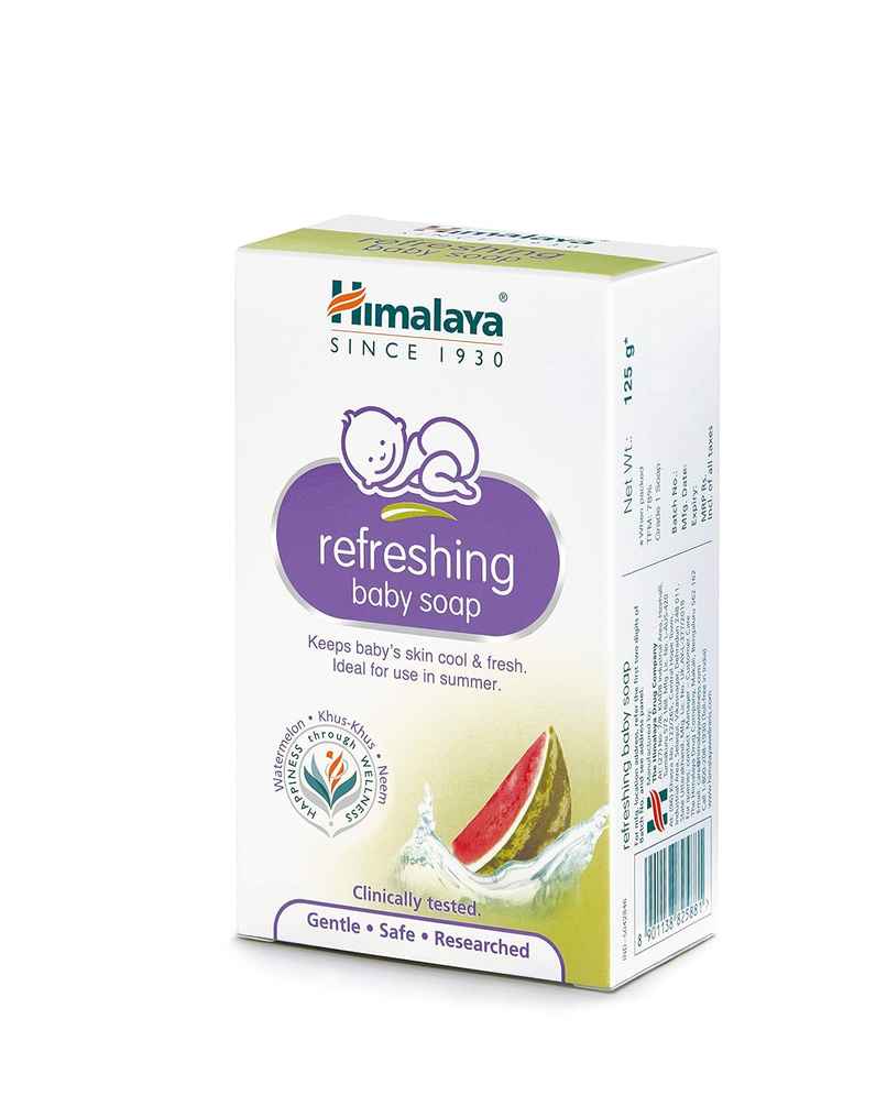 Himalaya Refreshing Baby Soap for Summers -| Helps Protect From Sweat & Irritation Himalaya Refreshing Baby Soap for Summers -| Helps Protect From Sweat & Irritation